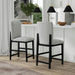 Portland Square Back Barstool with Grey Fabric in Black (2 Per Carton) - Vida Furniture (Laredo,TX)
