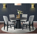Portland Round Dining Table in Black - Vida Furniture (Laredo,TX)