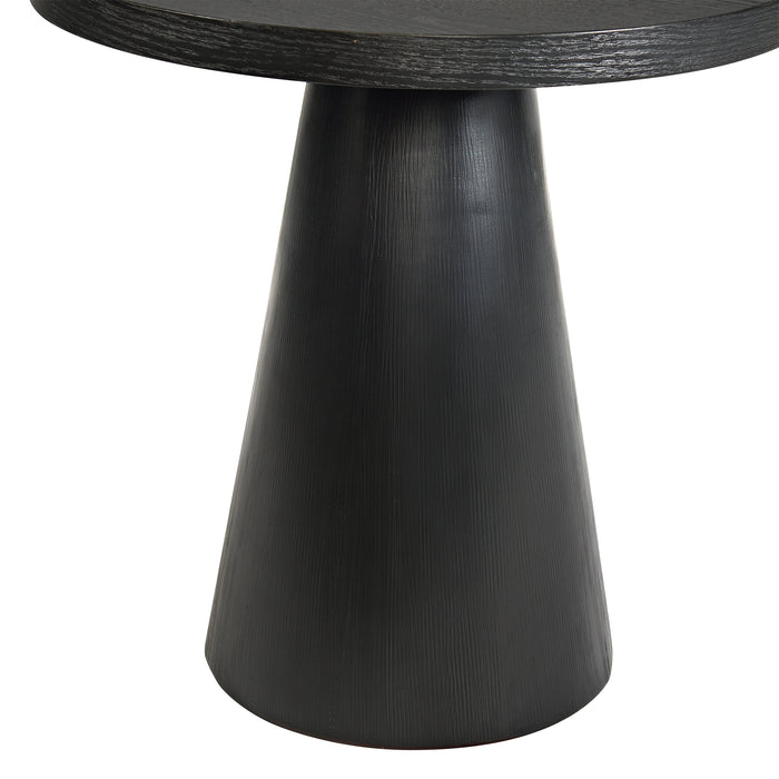 Portland End Table in Black - Vida Furniture (Laredo,TX)