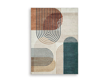 Farrendale Washable Area Rug - Vida Furniture (Laredo,TX)