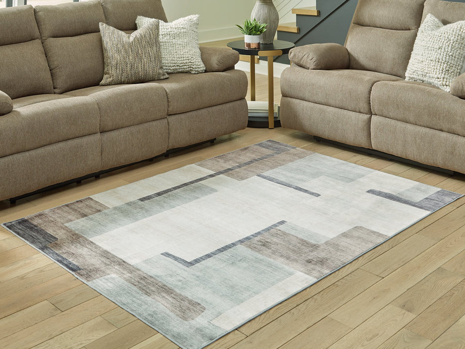 Larkport Washable Area Rug - Vida Furniture (Laredo,TX)