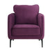 Rae Chair in Lavish 152 Purple Velvet - Vida Furniture (Laredo,TX)