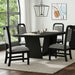 Ridgemont Dining Side Chair with Grey Fabric in Black with Grain (2 Per Carton) - Vida Furniture (Laredo,TX)