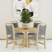 Ridgemont Standard Height Dining Set in Natural-Table and Four Chairs - Vida Furniture (Laredo,TX)