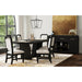 Ridgemont Rectangular Dining Table in Black with Grain - Vida Furniture (Laredo,TX)