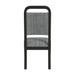 Ridgemont Standard Height Dining Set in Black with Grain-Table and Four Grey Fabric Chairs - Vida Furniture (Laredo,TX)
