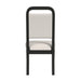 Ridgemont Dining Side Chair with White Fabric in Black with Grain (2 Per Carton) - Vida Furniture (Laredo,TX)