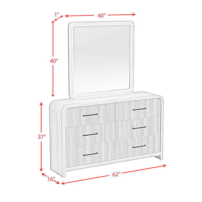 Ridgemont Storage Bedroom Set in Black with Grain - Vida Furniture (Laredo,TX)