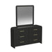 Ridgemont Storage Bedroom Set in Black with Grain - Vida Furniture (Laredo,TX)
