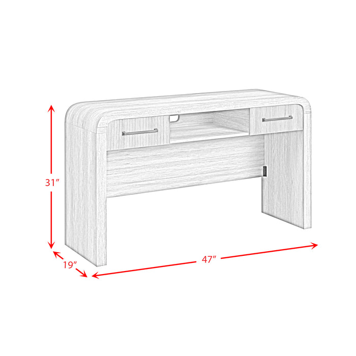 Ridgemont Dressing Table in Natural - Vida Furniture (Laredo,TX)