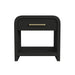Ridgemont End Table with USB in Black with Grain - Vida Furniture (Laredo,TX)