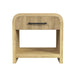 Ridgemont End Table with USB in Natural - Vida Furniture (Laredo,TX)
