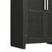 Ridgemont Large Bookcase in Black with Grain - Vida Furniture (Laredo,TX)