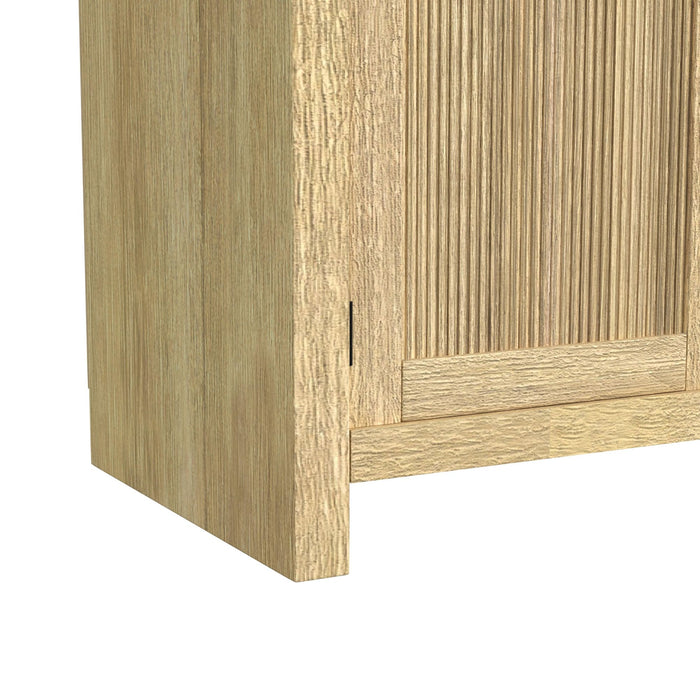 Ridgemont Large Bookcase in Natural - Vida Furniture (Laredo,TX)