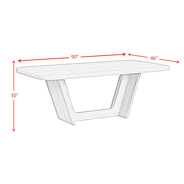 Ridgemont Rectangular Dining Table in Natural - Vida Furniture (Laredo,TX)
