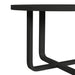 Ridgemont Round Dining Table in Black with Grain - Vida Furniture (Laredo,TX)