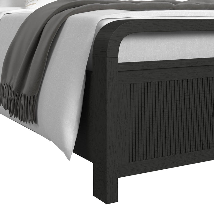 Ridgemont Storage Bedroom Set in Black with Grain - Vida Furniture (Laredo,TX)