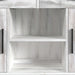 Rogen Rustic Buffet & Hutch with LED in Rustic White - Vida Furniture (Laredo,TX)