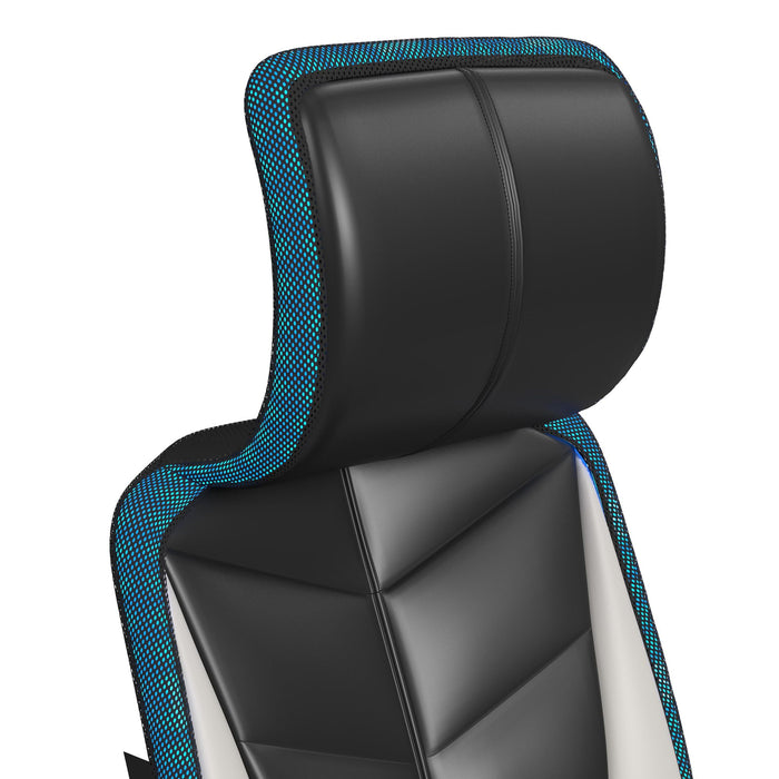 Rollins Gaming Chair with LED and Speaker in Black and Khaki - 3A Packing