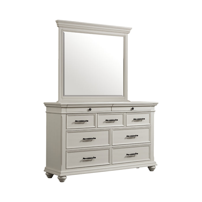 Slater 9-Drawer Dresser with Mirror - Vida Furniture (Laredo,TX)