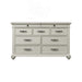 Slater Dresser in Antique White - Vida Furniture (Laredo,TX)