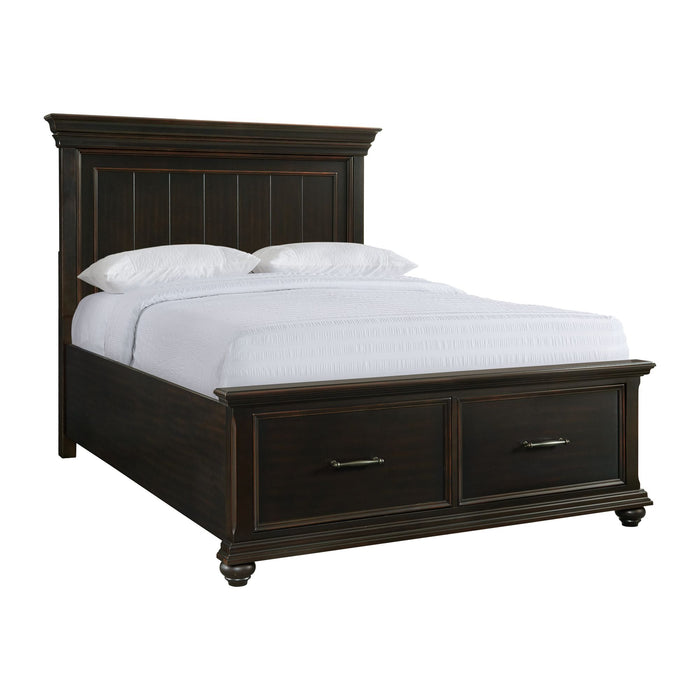 Slater Bed Black - Vida Furniture (Laredo,TX)