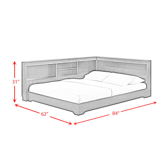 Sami Corner Bed - Vida Furniture (Laredo,TX)