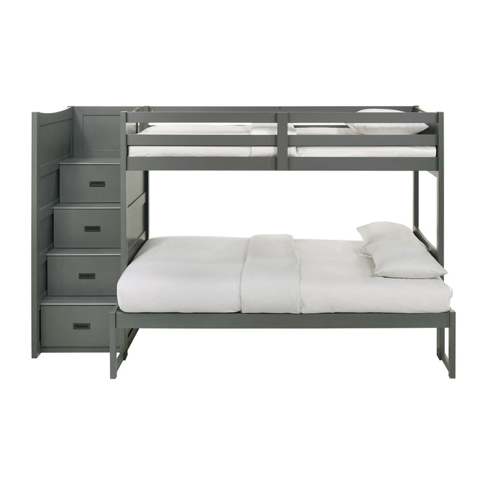 Sami Over Step Bunk with Left HB - Vida Furniture (Laredo,TX)