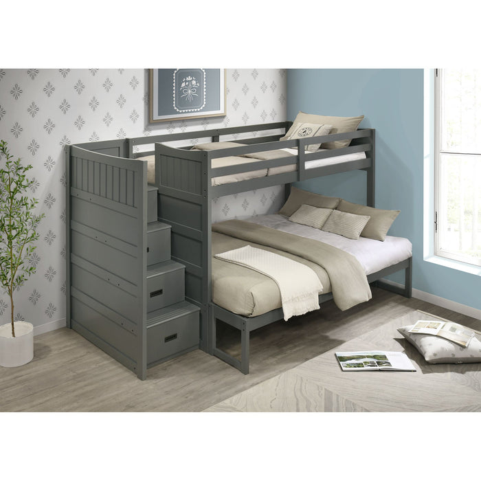 Sami Over Step Bunk with Left HB - Vida Furniture (Laredo,TX)