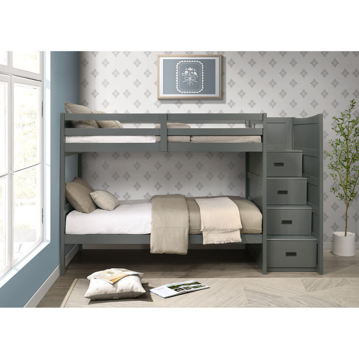 Sami Over Step Bunk with Right HB - Vida Furniture (Laredo,TX)