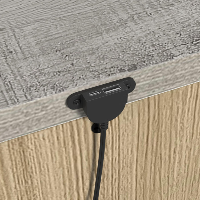 San Matteo Bedroom Set with LED - Vida Furniture (Laredo,TX)