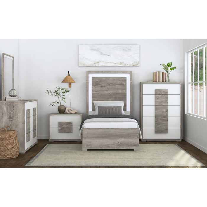 San Matteo Bed with LED - Vida Furniture (Laredo,TX)