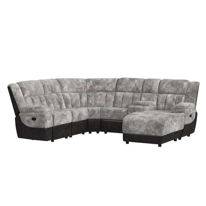 Santorini Console in Dillon/Shire Grey - Vida Furniture (Laredo,TX)