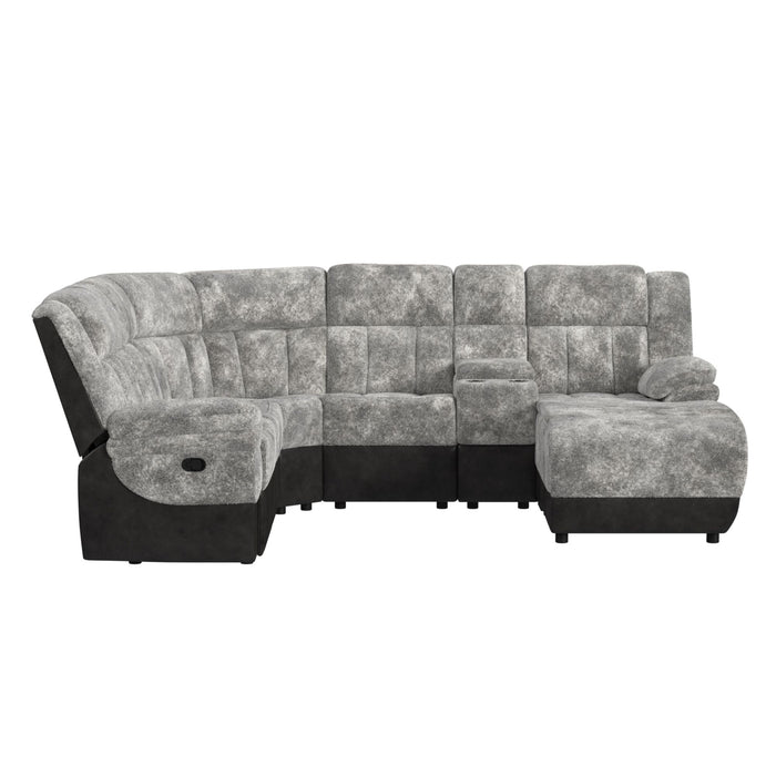 Santorini Console in Dillon/Shire Grey - Vida Furniture (Laredo,TX)