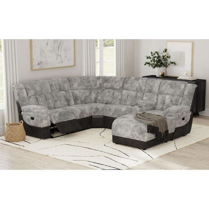 Santorini Armless Chair in Dillon/Shire Grey - Vida Furniture (Laredo,TX)