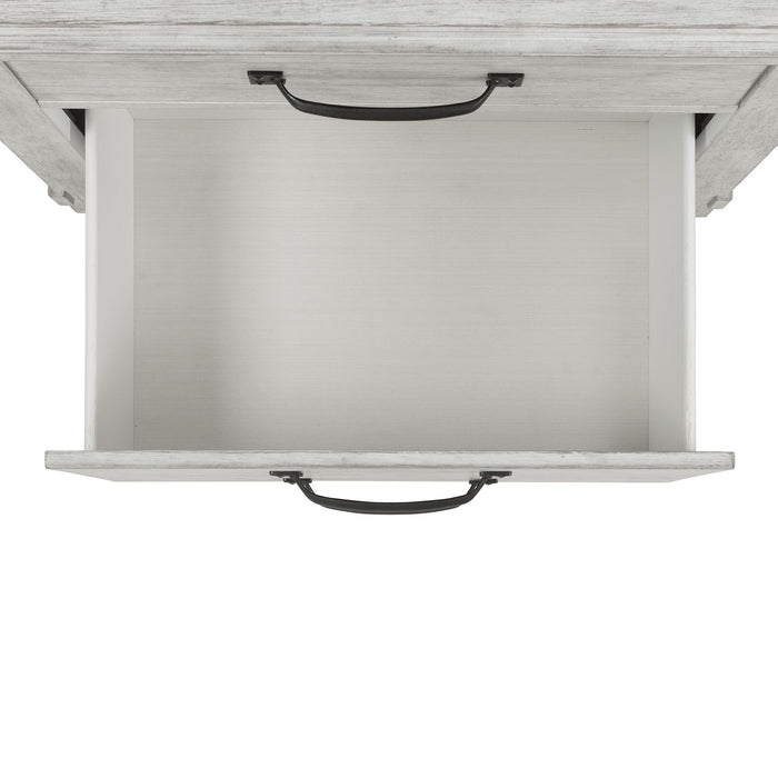 Scott Nightstand W/USB White Finish - Vida Furniture (Laredo,TX)