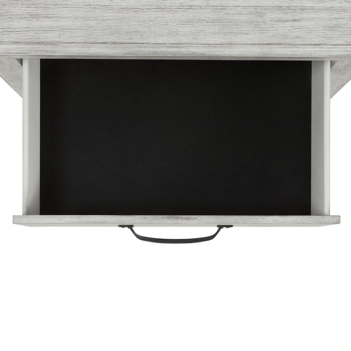 Scott Nightstand W/USB White Finish - Vida Furniture (Laredo,TX)