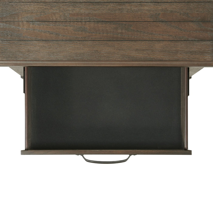 Scott Nightstand W/USB Dark Finish - Vida Furniture (Laredo,TX)