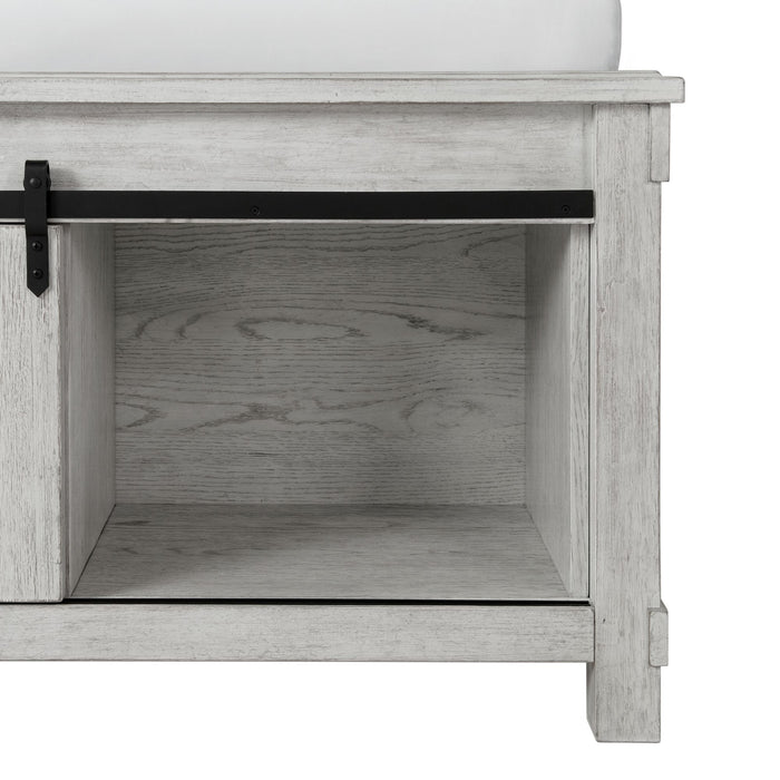 Scott Storage Bed White Finish - Vida Furniture (Laredo,TX)