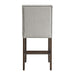 Seneca Counter Side Chair with Grey Fabric in Brown (2 Per Carton) - Vida Furniture (Laredo,TX)