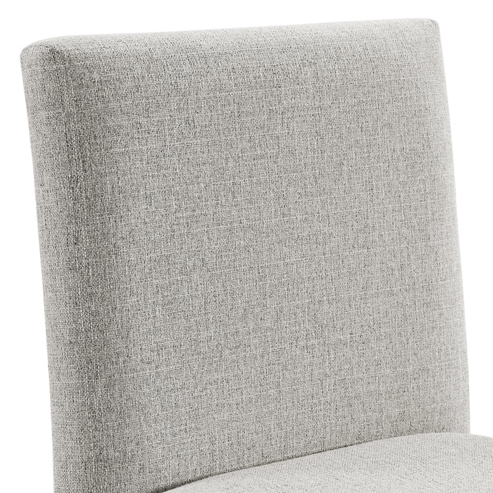 Seneca Counter Side Chair with Grey Fabric in Brown (2 Per Carton) - Vida Furniture (Laredo,TX)