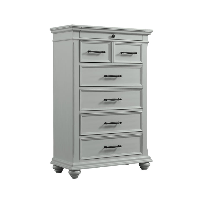 Slater Chest Grey - Vida Furniture (Laredo,TX)