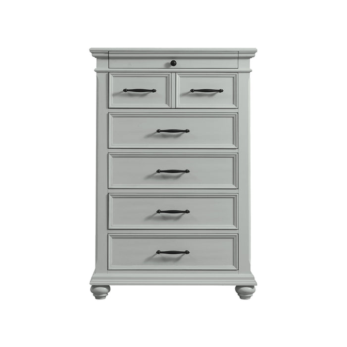 Slater Chest Grey - Vida Furniture (Laredo,TX)