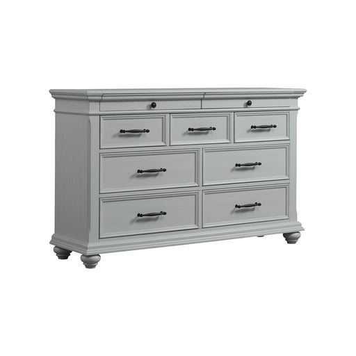 Slater Dresser Grey - Vida Furniture (Laredo,TX)