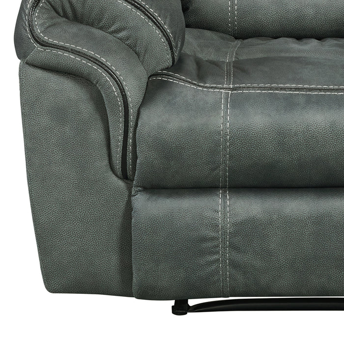 Sorrento Motion Sofa with Dropdown in FB367 Charcoal - Vida Furniture (Laredo,TX)
