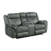 Sorrento 3PC Living Room Set in FB367 Charcoal-Sofa, Loveseat & Recliner - Vida Furniture (Laredo,TX)
