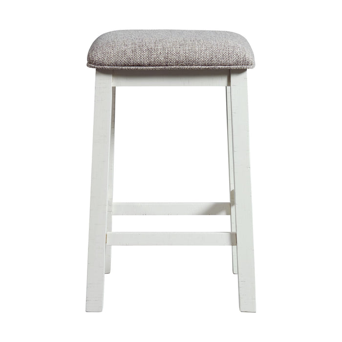 Stone Occasional Bar Table Single Pack in White (Table + Three Stools)