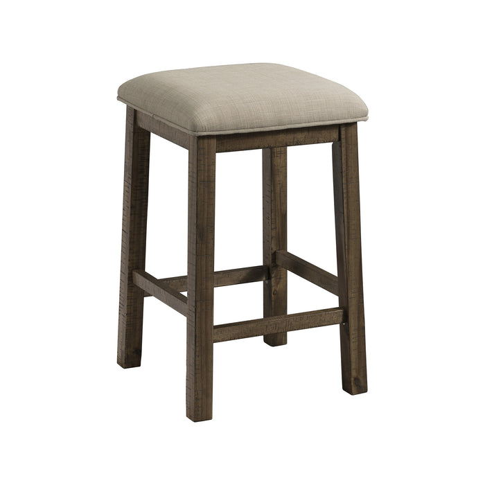 Stone Occasional Bar Table Single Pack Gray Finish (Table + Three Stools) - Vida Furniture (Laredo,TX)