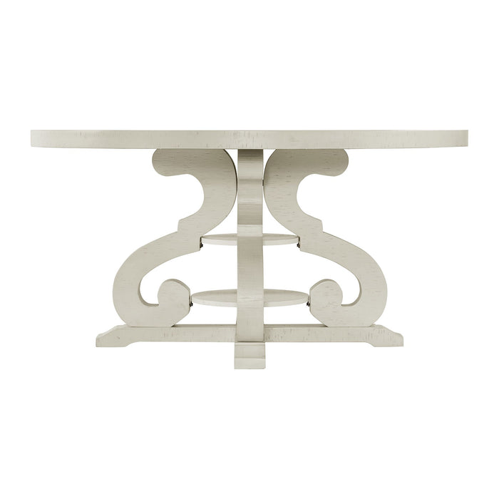 Stone Round Dining Table W/PU Base - Vida Furniture (Laredo,TX)