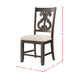 Stone Wooden Swirl Back Side Chair (2 Per Pack) - Vida Furniture (Laredo,TX)